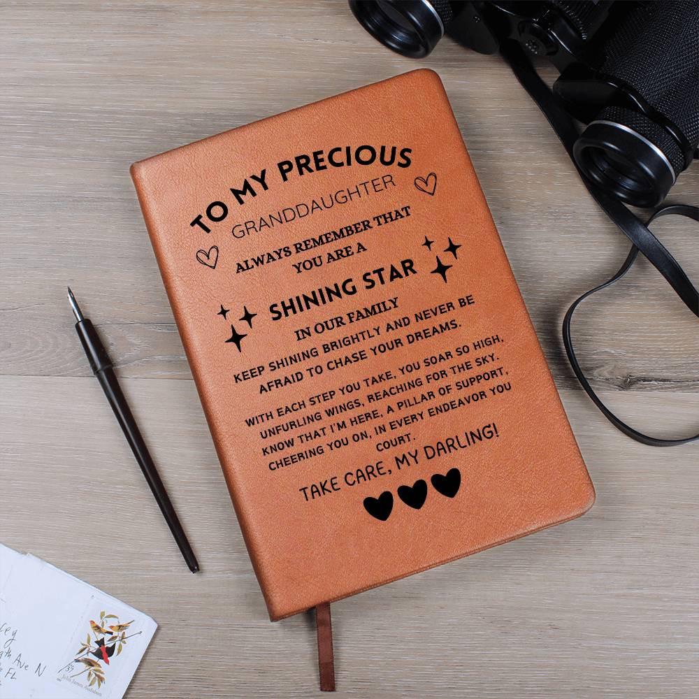 Granddaughter Personalized Vegan Leather Journal Gift – view 10