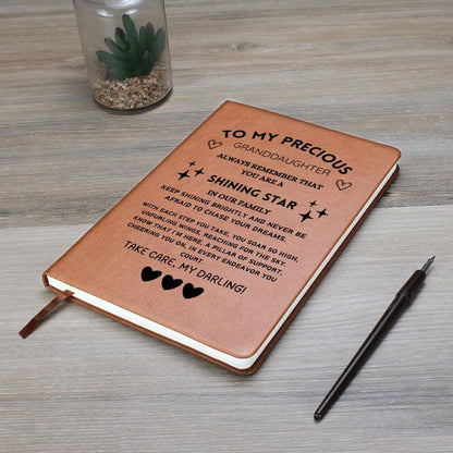 Granddaughter Personalized Vegan Leather Journal Gift – view 6