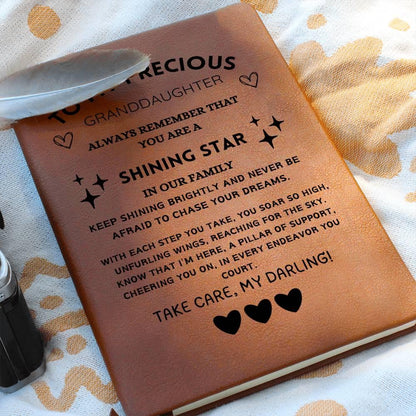 Granddaughter Personalized Vegan Leather Journal Gift – view 8