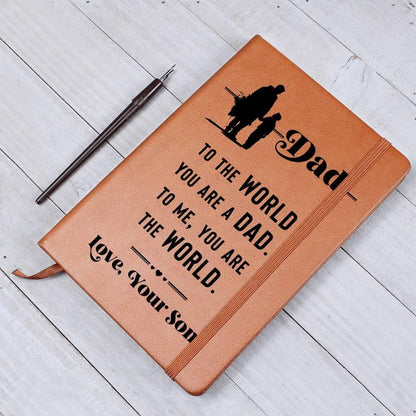 Personalized Gift for Dad Leather Keepsake Journal from Son – view 10