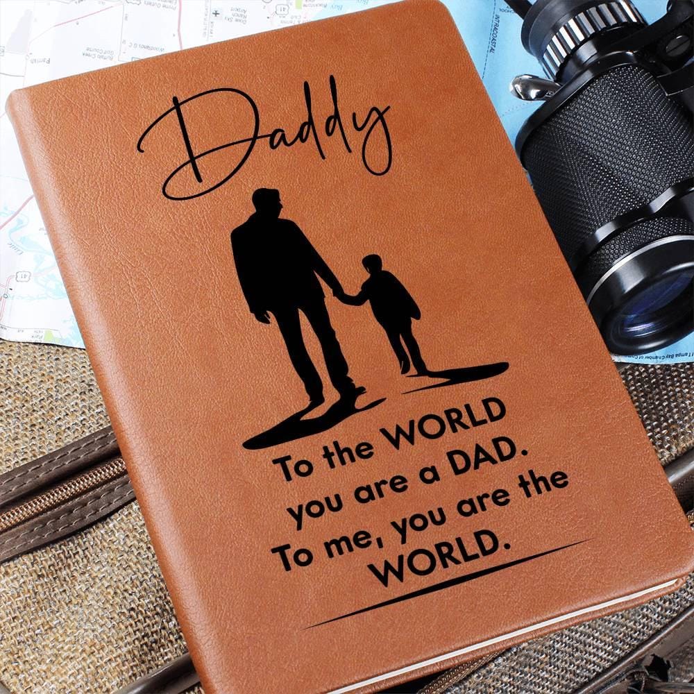 Personalized Leather Journal Gift for Daddy – Daddy Birthday Gifts – view 8