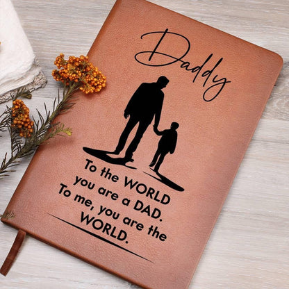 Personalized Leather Journal Gift for Daddy – Daddy Birthday Gifts – view 5