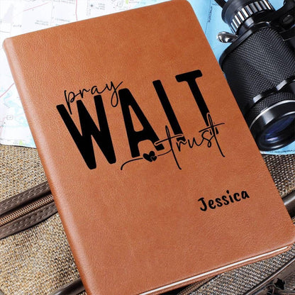 Pray wait Trust Personalized Prayer Journal – Gift for her – view 8