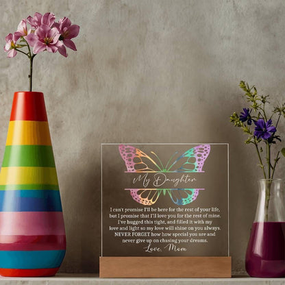 Daughter Personalized LED Acrylic Plaque – Daughter Graduation Gift – view 5