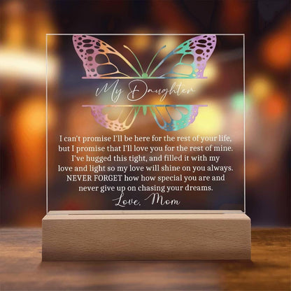 Daughter Personalized LED Acrylic Plaque – Daughter Graduation Gift – view 4