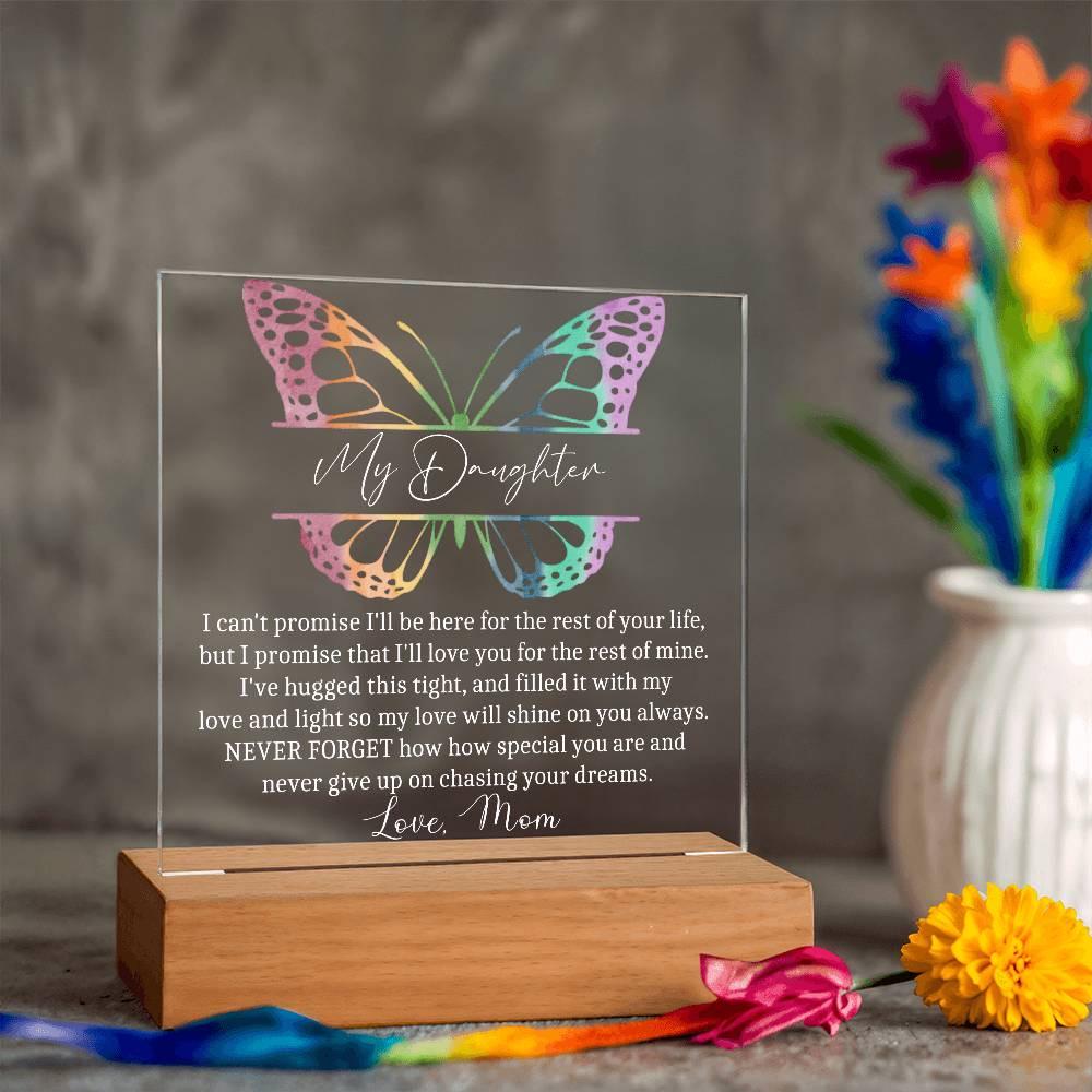 Daughter Personalized LED Acrylic Plaque – Daughter Graduation Gift – view 2