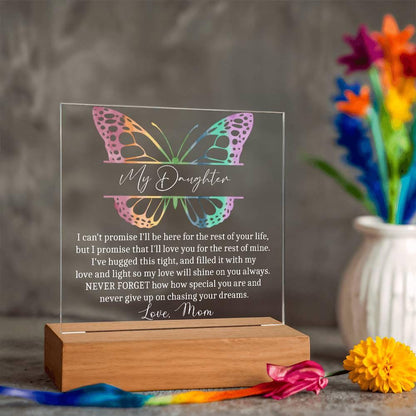 Daughter Personalized LED Acrylic Plaque – Daughter Graduation Gift – view 2