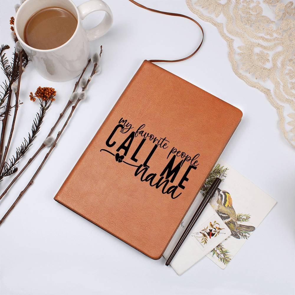 Nana Personalized Vegan Leather Journal – Nana Christmas Gift – view 9