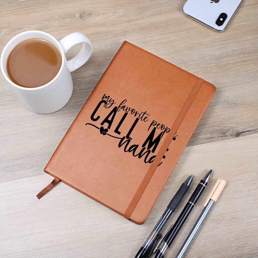 Nana Personalized Vegan Leather Journal – Nana Christmas Gift – view 3