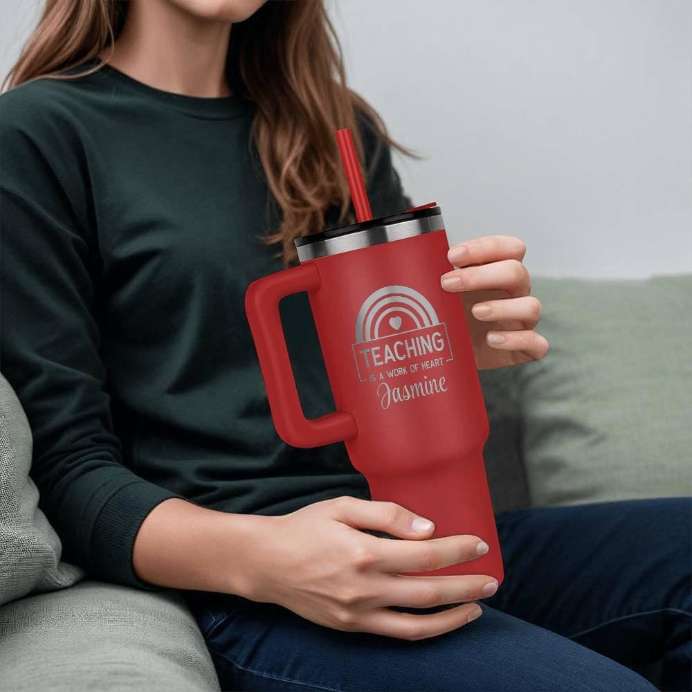 Personalized Teacher 40 Oz Tumbler – Back To School Gift – view 7