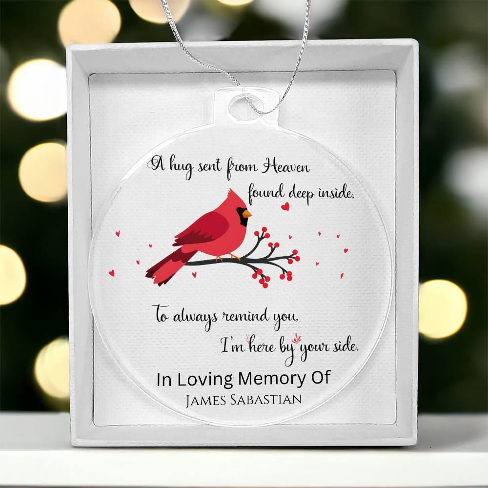 Personalized Memorial Acrylic Ornament – view 6
