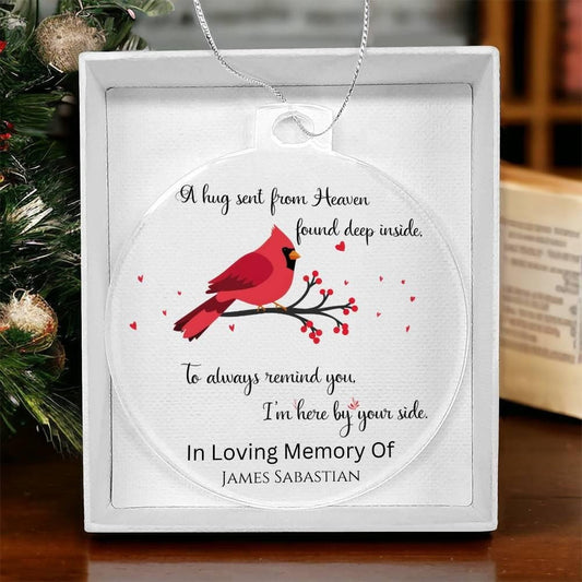 Personalized Memorial Acrylic Ornament – view 2