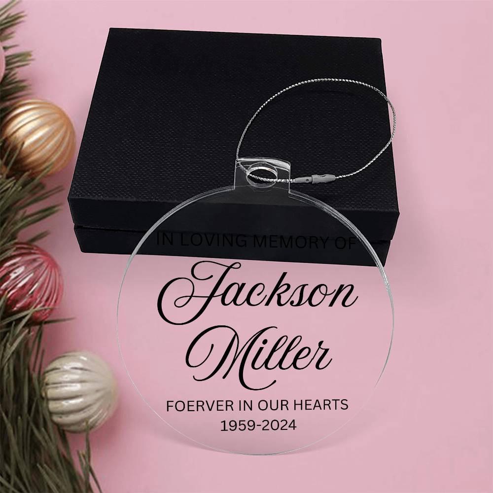Personalized In loving memory of loved ones holiday ornament – view 10