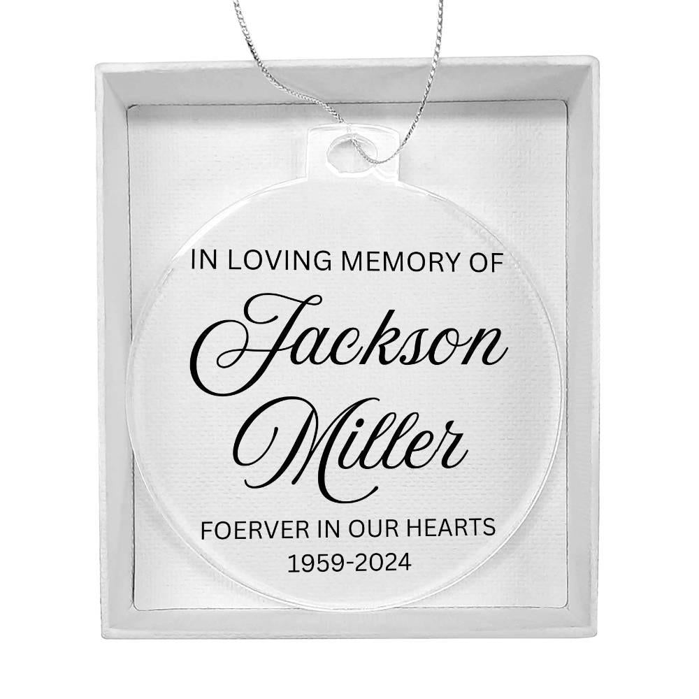 Personalized In loving memory of loved ones holiday ornament – view 9