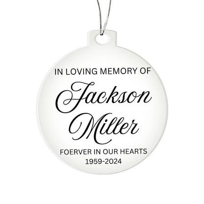Personalized In loving memory of loved ones holiday ornament – view 6
