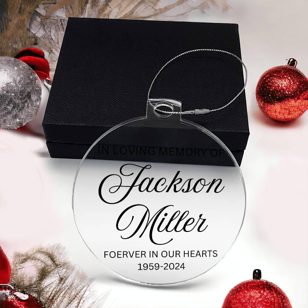 Personalized In loving memory of loved ones holiday ornament – view 3