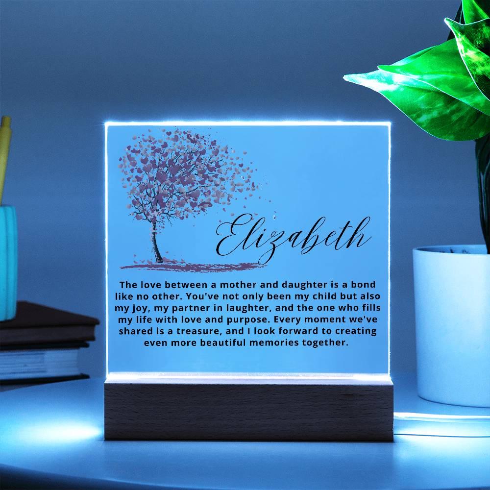 Personalized Mother Daughter LED Acrylic Plaque – view 10