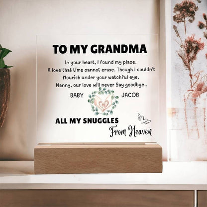 Grandma of an Angel Memorial Keepsake for loss of grandchild