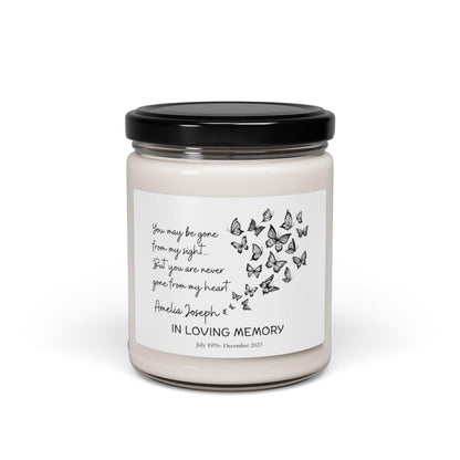 You may be gone Personalized memorial 9oz candle – Sympathy Gift – view 6