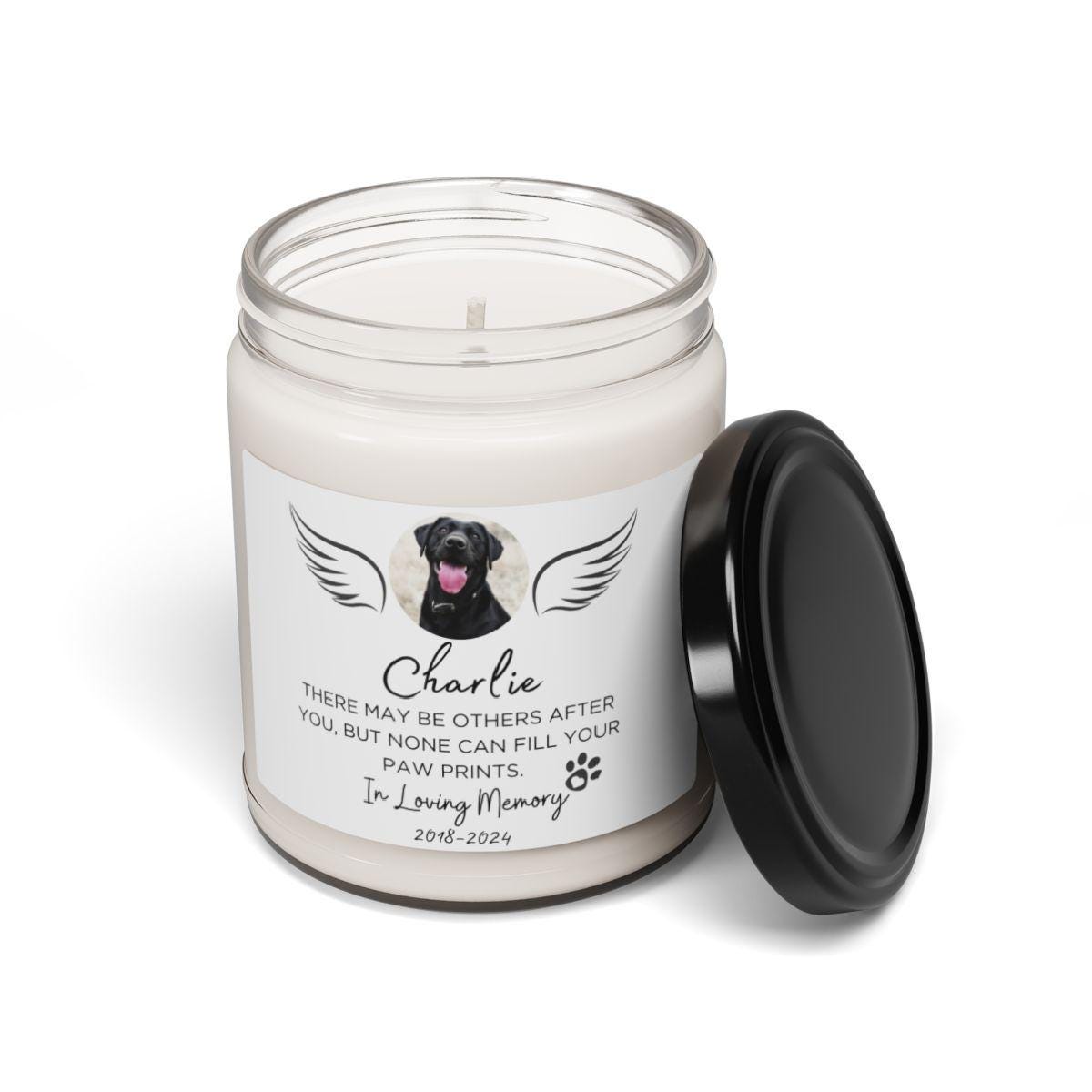 Custom Pet Memorial Candle – Pet Remembrance Gift – view 7