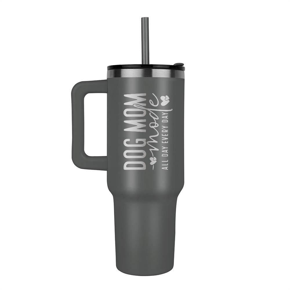 Dog Mom Insulated 40oz Leaser Engraved Tumbler – Gifts For Dog Mom – view 6