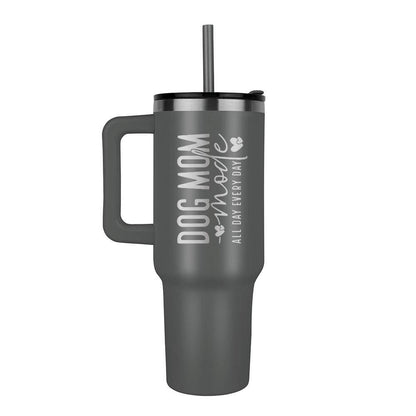 Dog Mom Insulated 40oz Leaser Engraved Tumbler – Gifts For Dog Mom – view 6