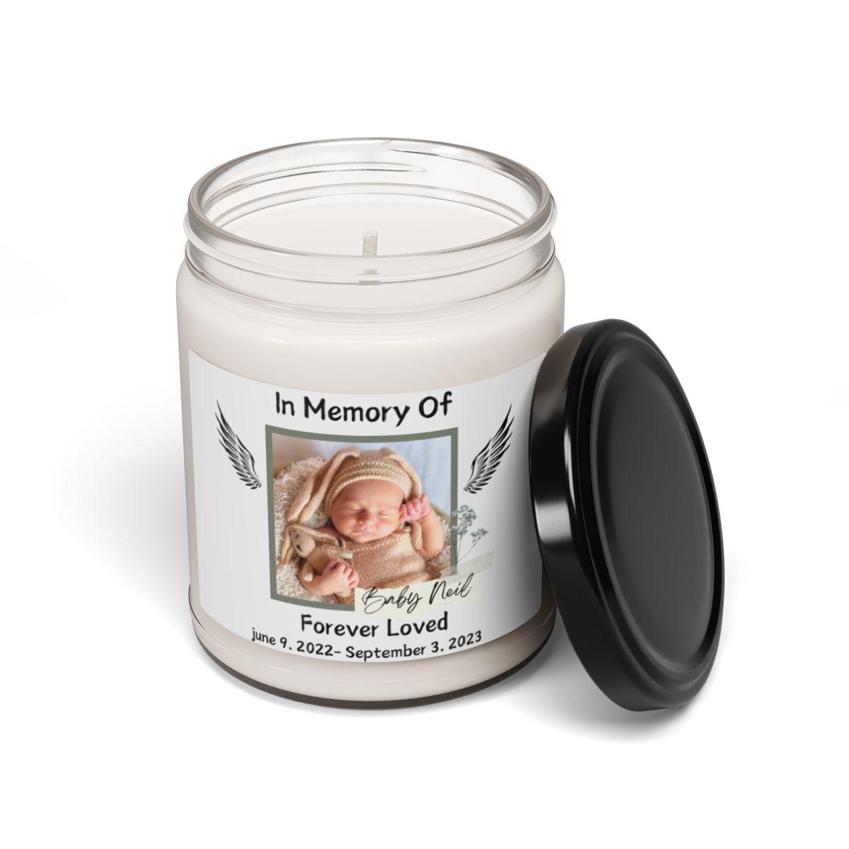 Custom Baby Memorial Candle – Loss of child Gift – view 7