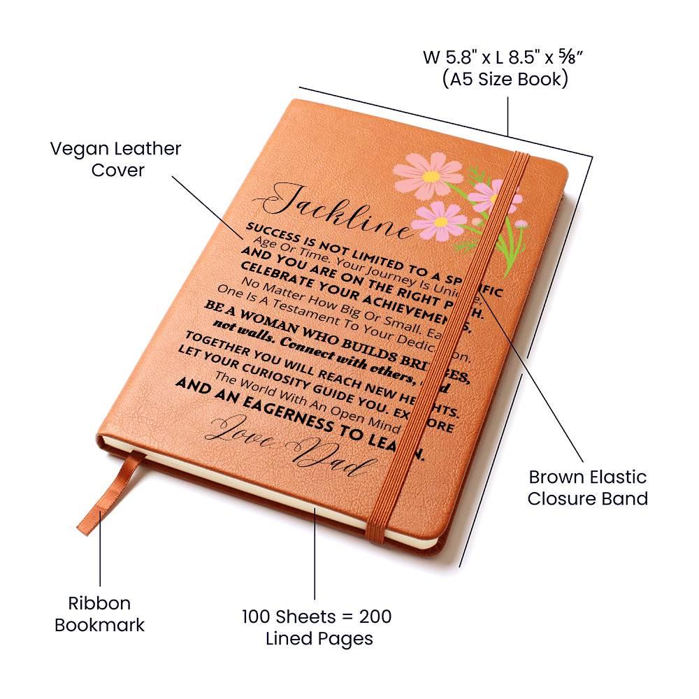 Custom Name Daughter Leather Journal – Gifts for daughter From Mom – view 4