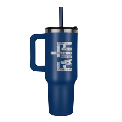 Faith Bible Verse Leaser Printed 40oz Tumbler – view 10