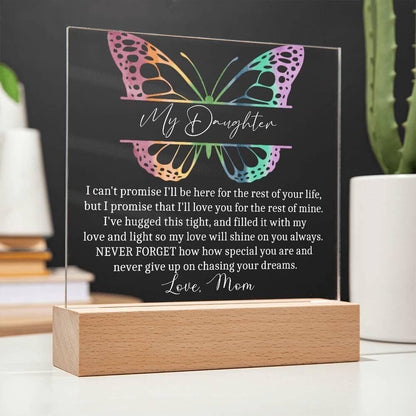 Daughter Personalized LED Acrylic Plaque – Daughter Graduation Gift