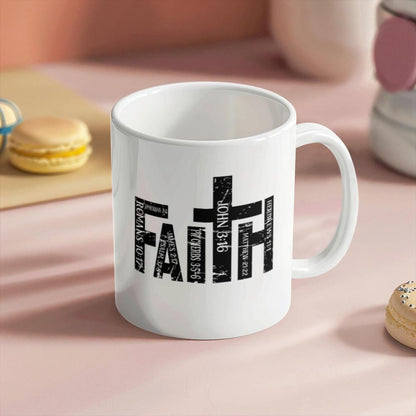 Faith Bible Verse Christian Coffee Mug – Gift for Christian Women – view 9