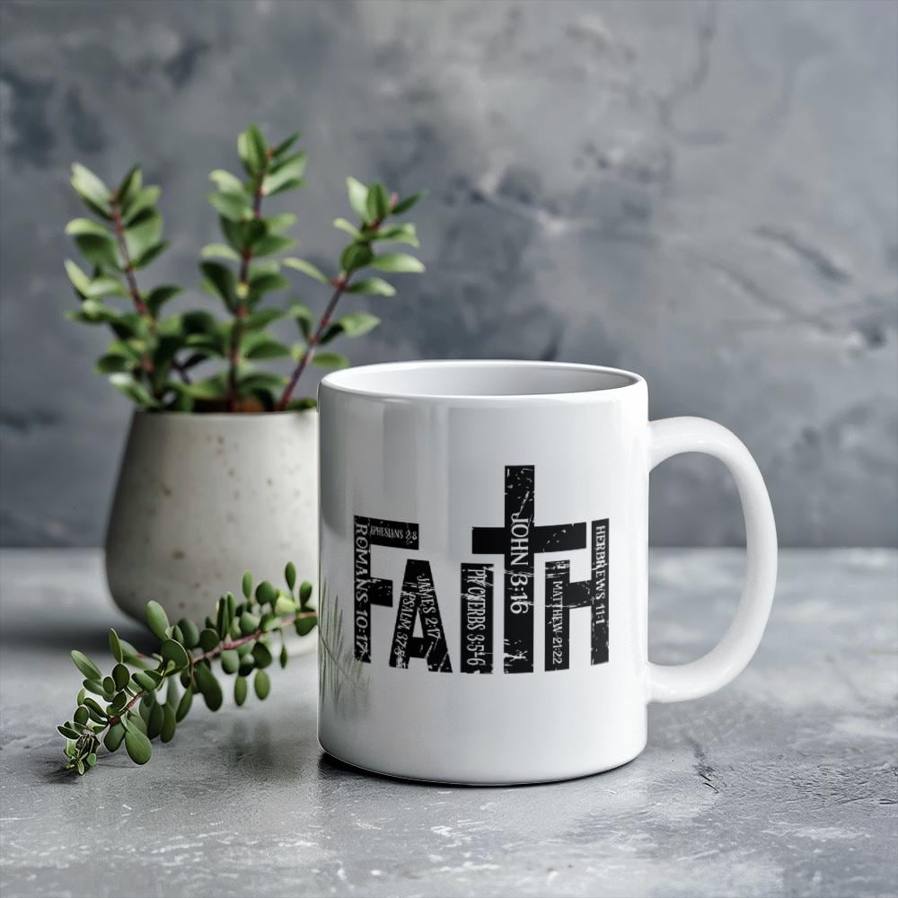 Faith Bible Verse Christian Coffee Mug – Gift for Christian Women – view 5