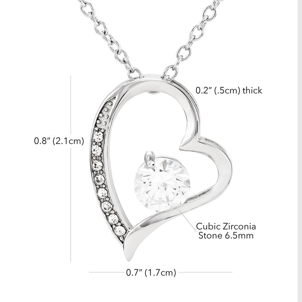 Daughter Keepsake Bundle LED Acrylic Plaque with Love knot Necklace – view 5