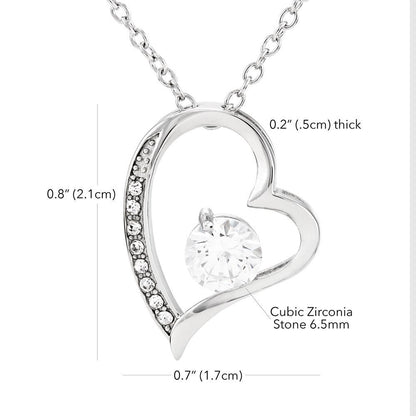Daughter Keepsake Bundle LED Acrylic Plaque with Love knot Necklace – view 5
