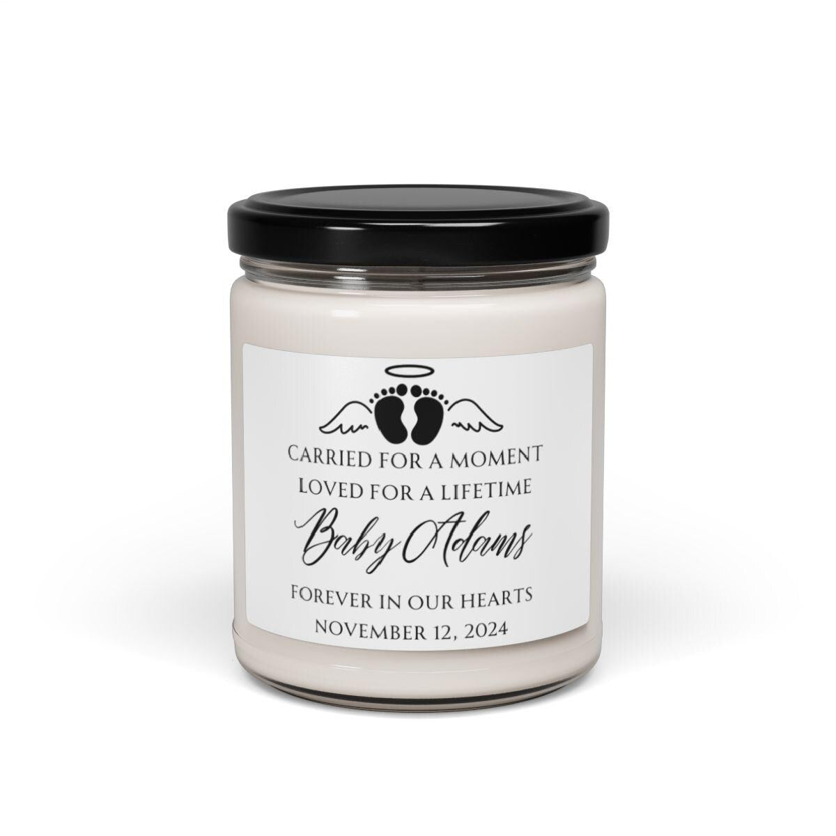 Carried for a Moment Baby Memorial Candle – Miscarriage keepsake Gift – view 5