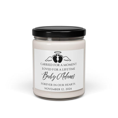 Carried for a Moment Baby Memorial Candle – Miscarriage keepsake Gift – view 5
