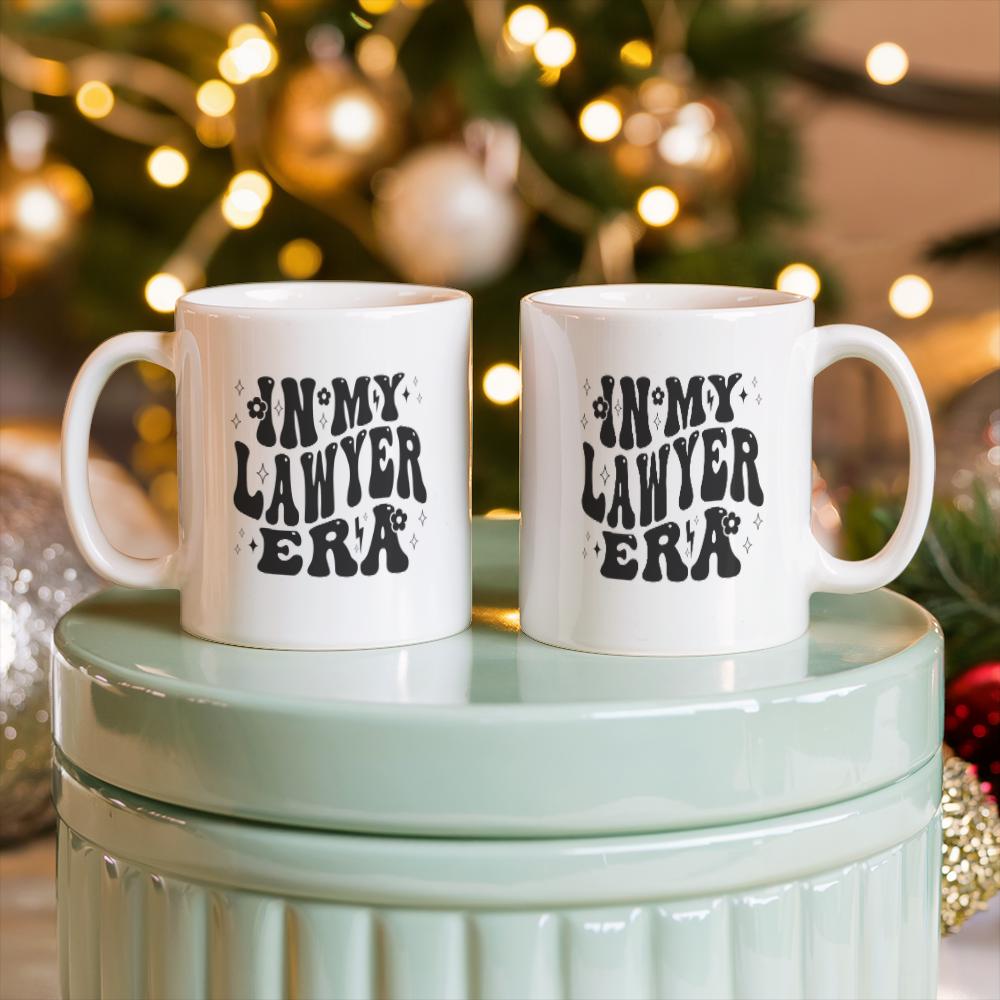 In My Lawyer Era White Ceramic Mug – Gift for Lawyer – view 4