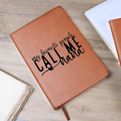 Nana Personalized Vegan Leather Journal – Nana Christmas Gift – view 6
