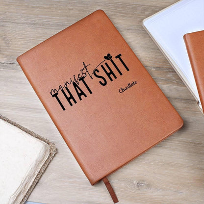 Manifest That Personalized Leather Journal – Manifesting Journal – view 6