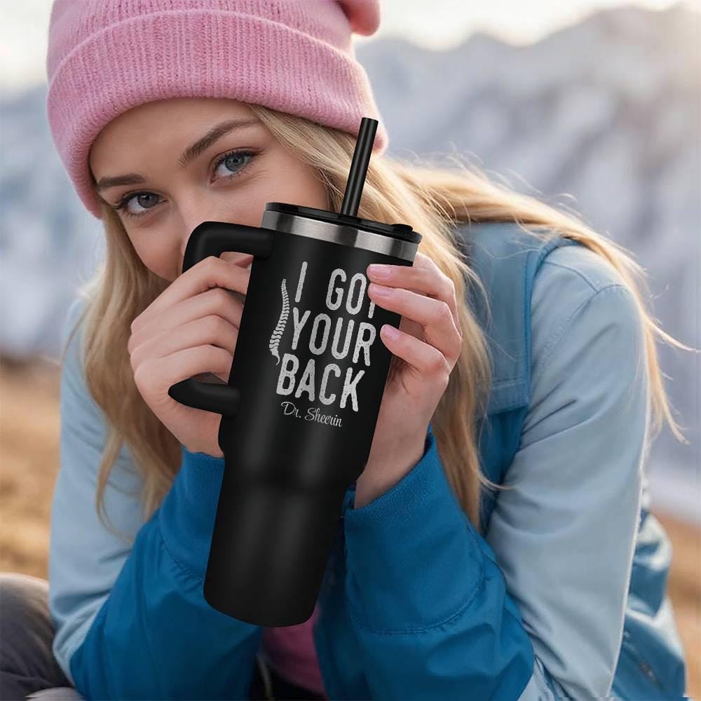 Personalized Funny Chiropractor 40Oz Leaser Engraved Tumbler – view 2