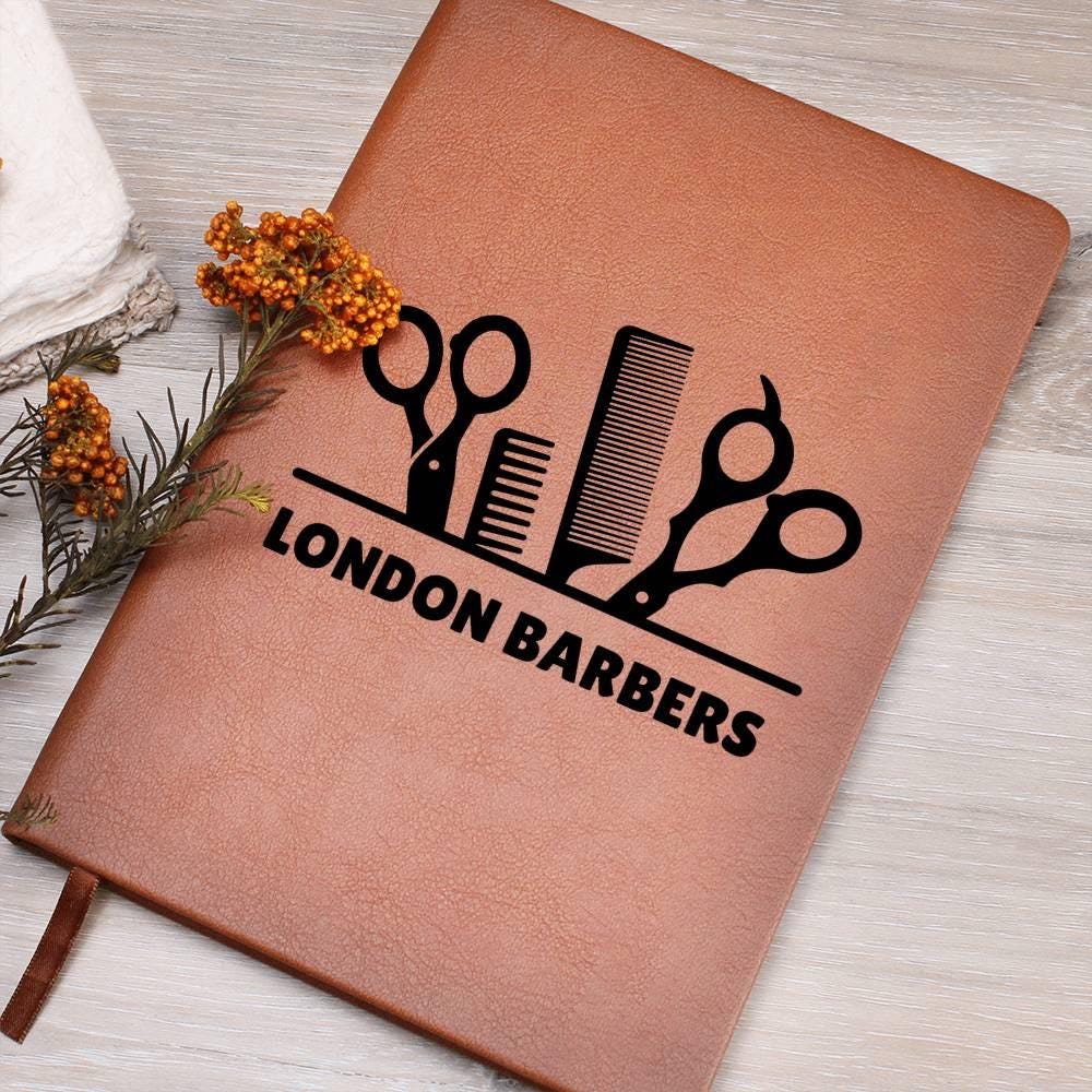 Personalized Barber Shop Leather Journal – Gift for Barber Dad – view 2