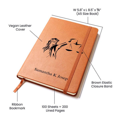 Personalized Lawyer Gift Vegan Leather Journal – Law Graduate – view 4