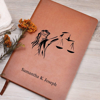 Personalized Lawyer Gift Vegan Leather Journal – Law Graduate