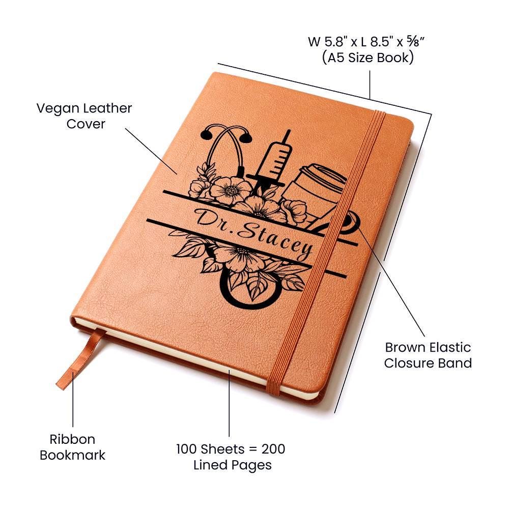 Personalized Journal For Doctor/ Nurse – Medical Student Gift – view 4