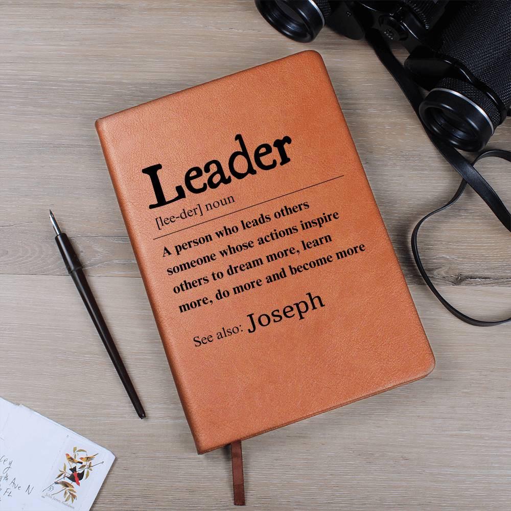 Custom Leader Definition Journal – Personalized Gift For Boss – view 9