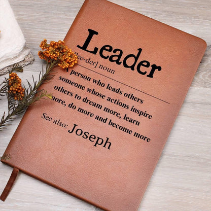 Custom Leader Definition Journal – Personalized Gift For Boss