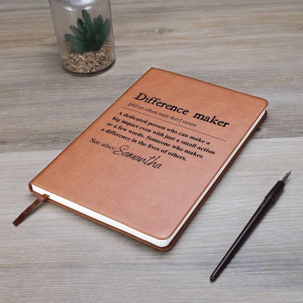 Custom Difference Maker Journal – Coworker Gift – view 10