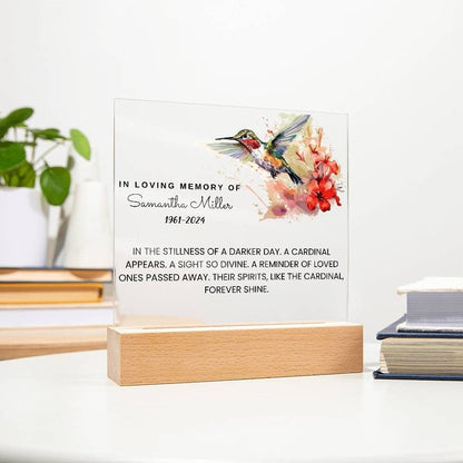 Loss of Loved Ones Memorial Acrylic Plaque – In Loving Memory Gift