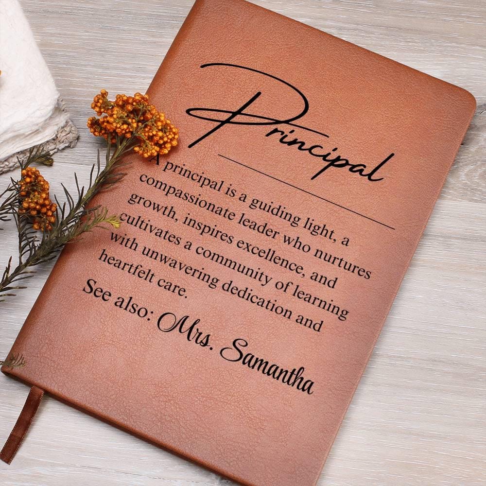 Personalized Principal Definition Journal – Gift for School Principal