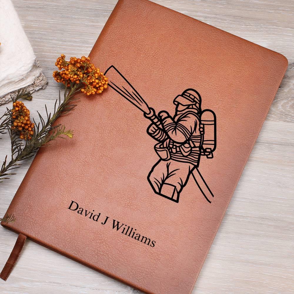 Personalized Journal for Firefighter – Fireman Retirement Gift – view 7